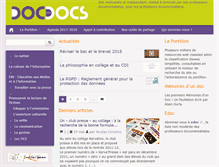 Tablet Screenshot of docpourdocs.fr
